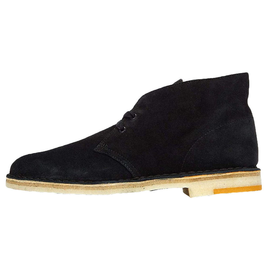 Clarks Originals Desert Boot Suede Leather Men's Boots#color_black combi