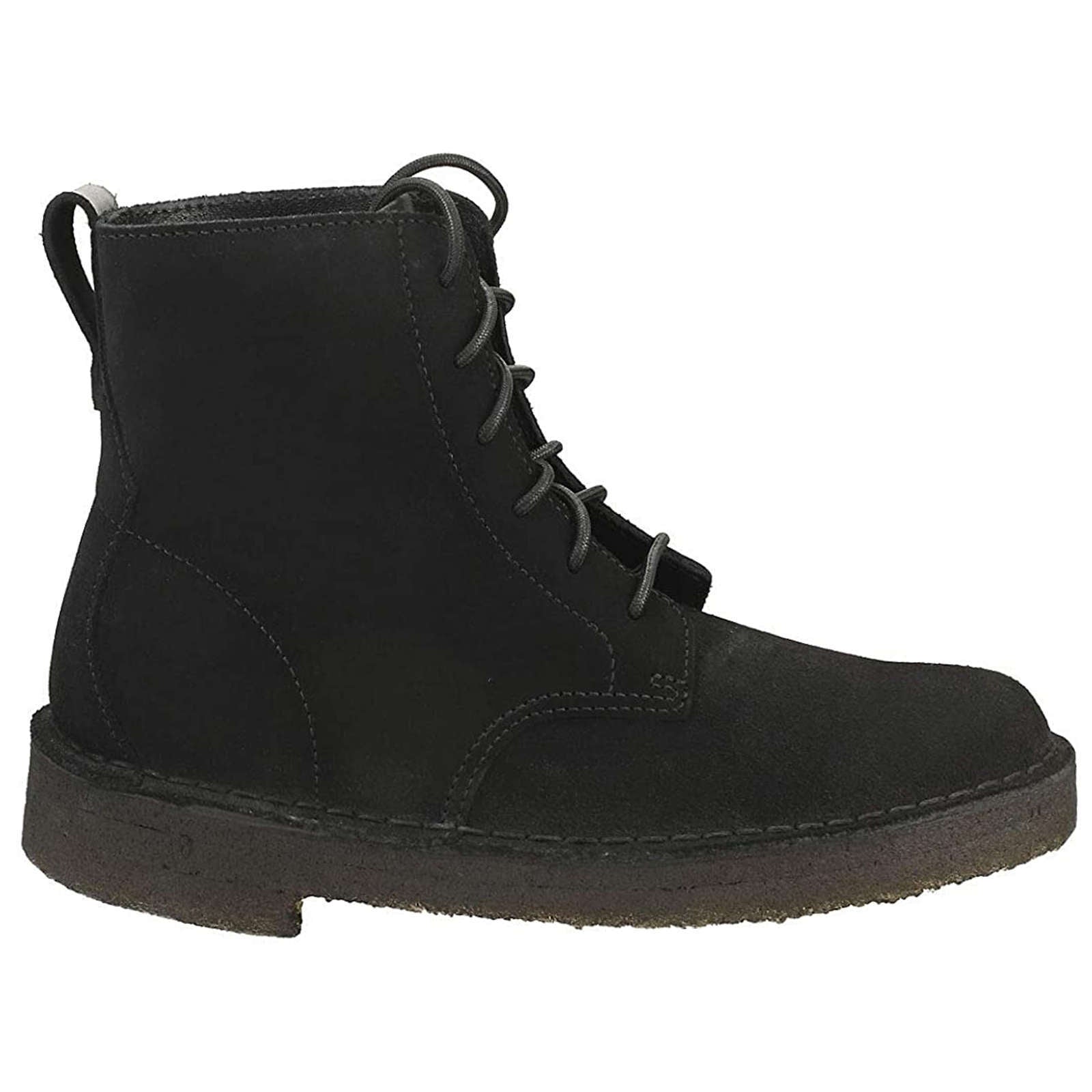 Clarks Originals Desert Mali Suede Leather Women's Ankle Boots#color_black