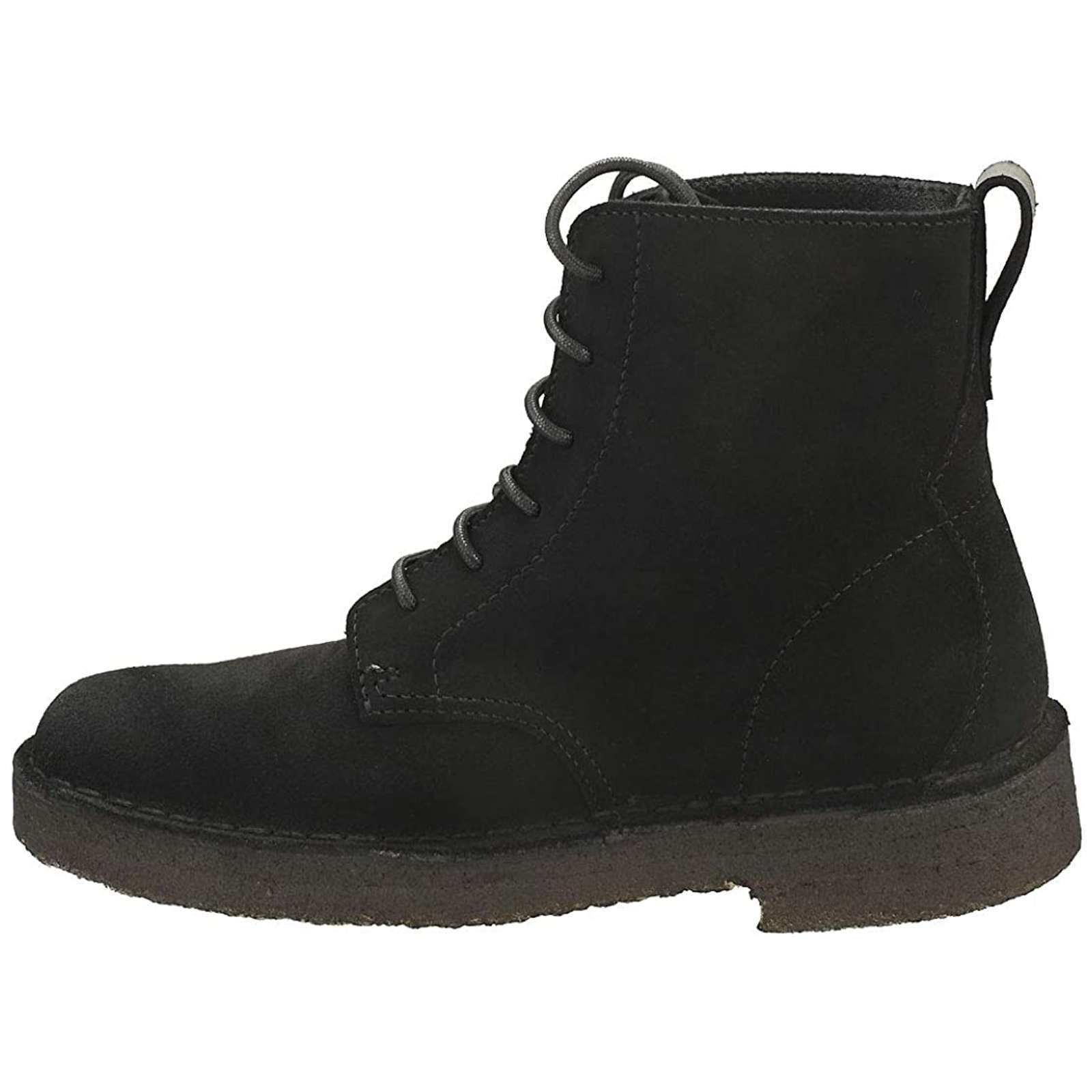 Clarks Originals Desert Mali Suede Leather Women's Ankle Boots#color_black