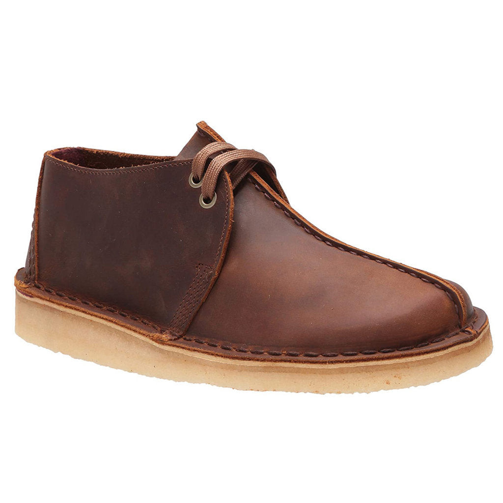 Clarks Originals Desert Trek Leather Men's Shoes#color_beeswax