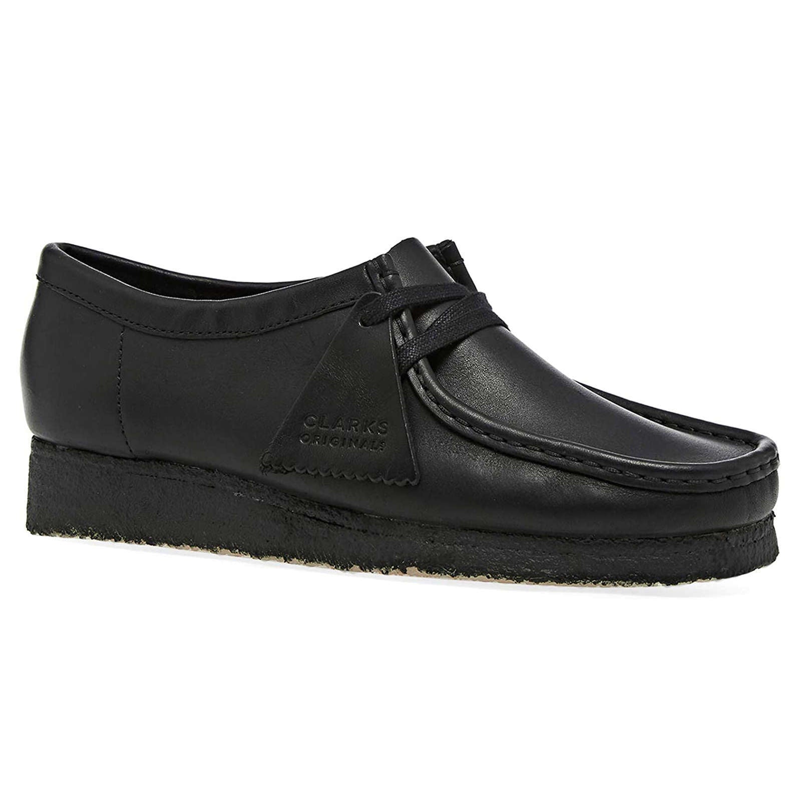 Clarks Originals Wallabee Leather Women's Shoes#color_black