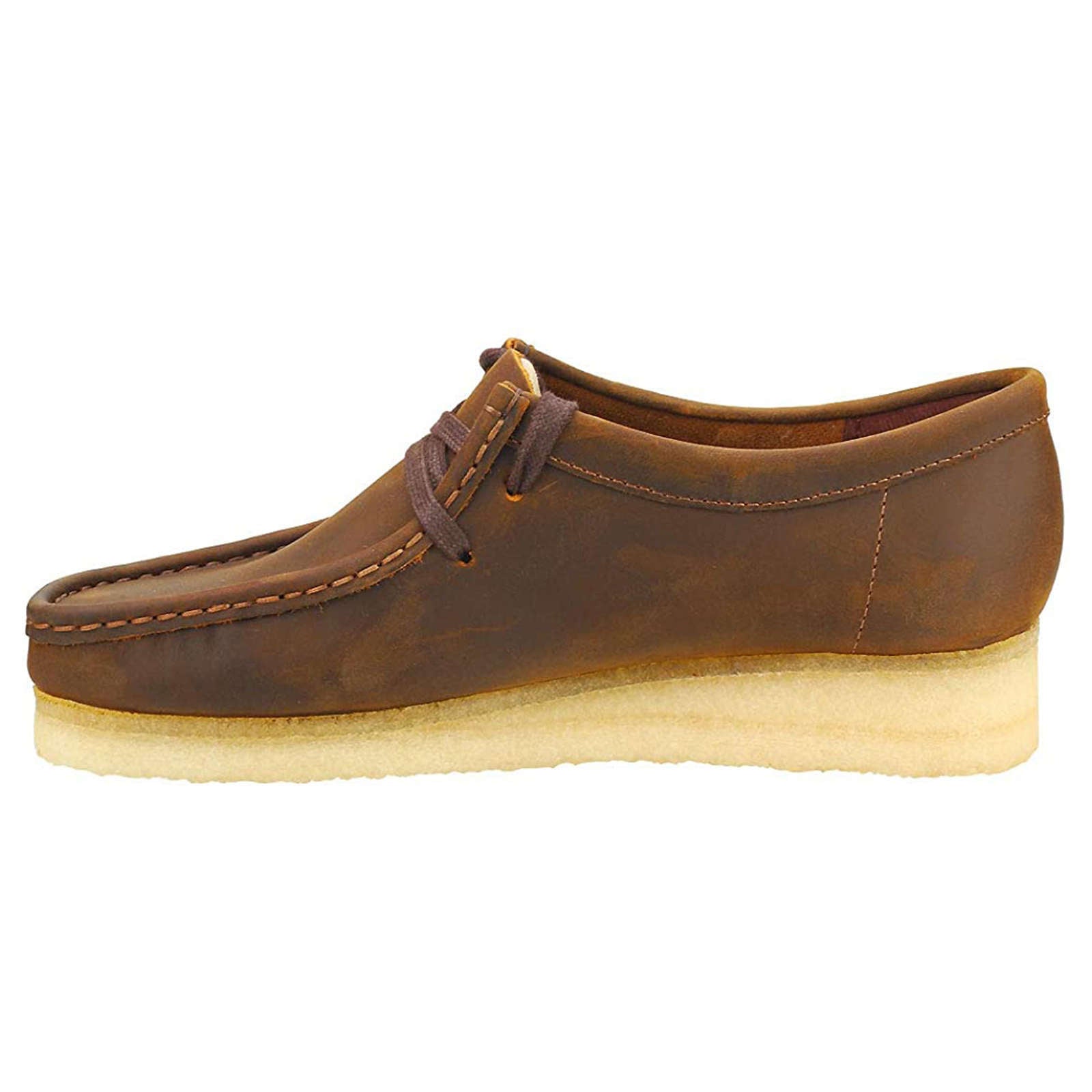 Clarks Originals Wallabee Leather Women's Shoes#color_beeswax