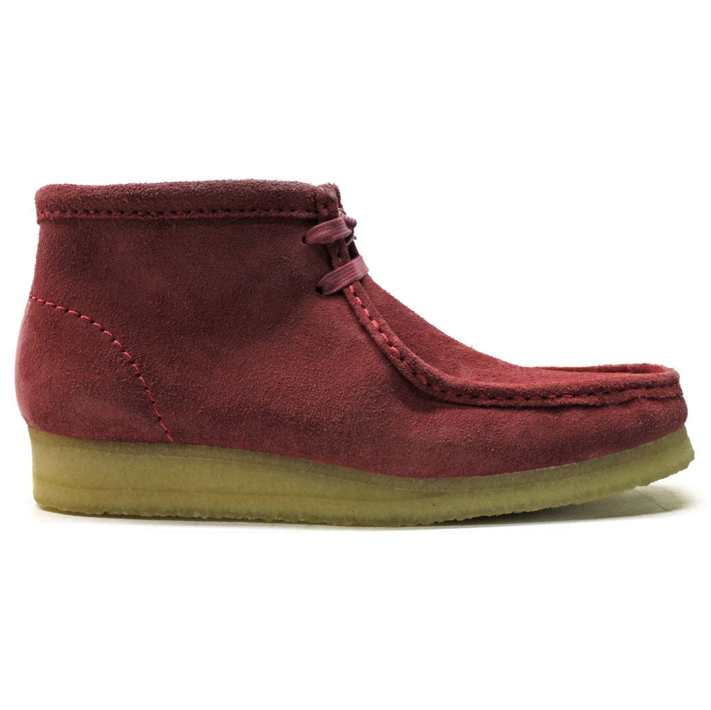 Clarks Originals Wallabee Suede Leather Women's Boots#color_rose pink