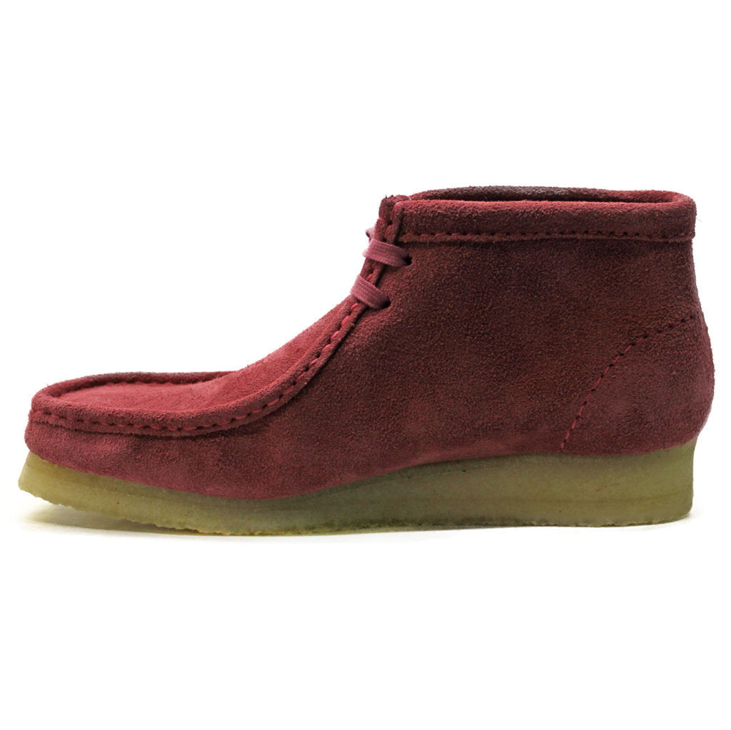 Clarks Originals Wallabee Suede Leather Women's Boots#color_rose pink