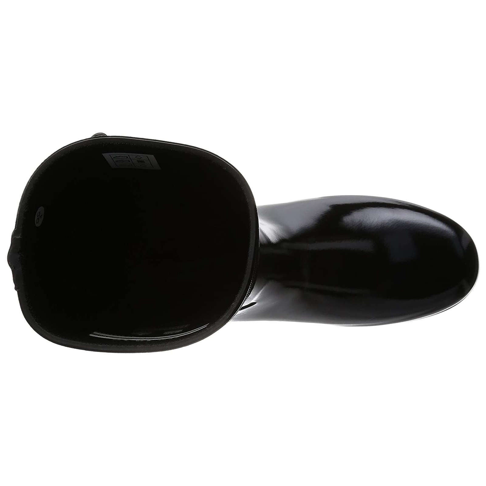 Hunter Original Refined Gloss Rubber Women's Short Wellington Boots#color_black