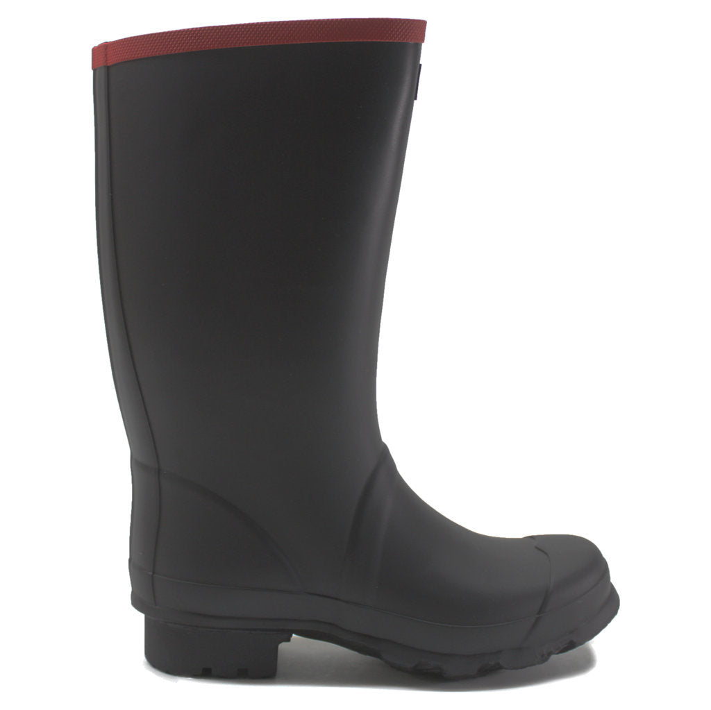 Hunter Argyll Short Knee Rubber Unisex Boots#color_black black