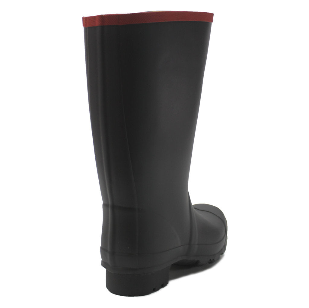 Hunter Argyll Short Knee Rubber Unisex Boots#color_black