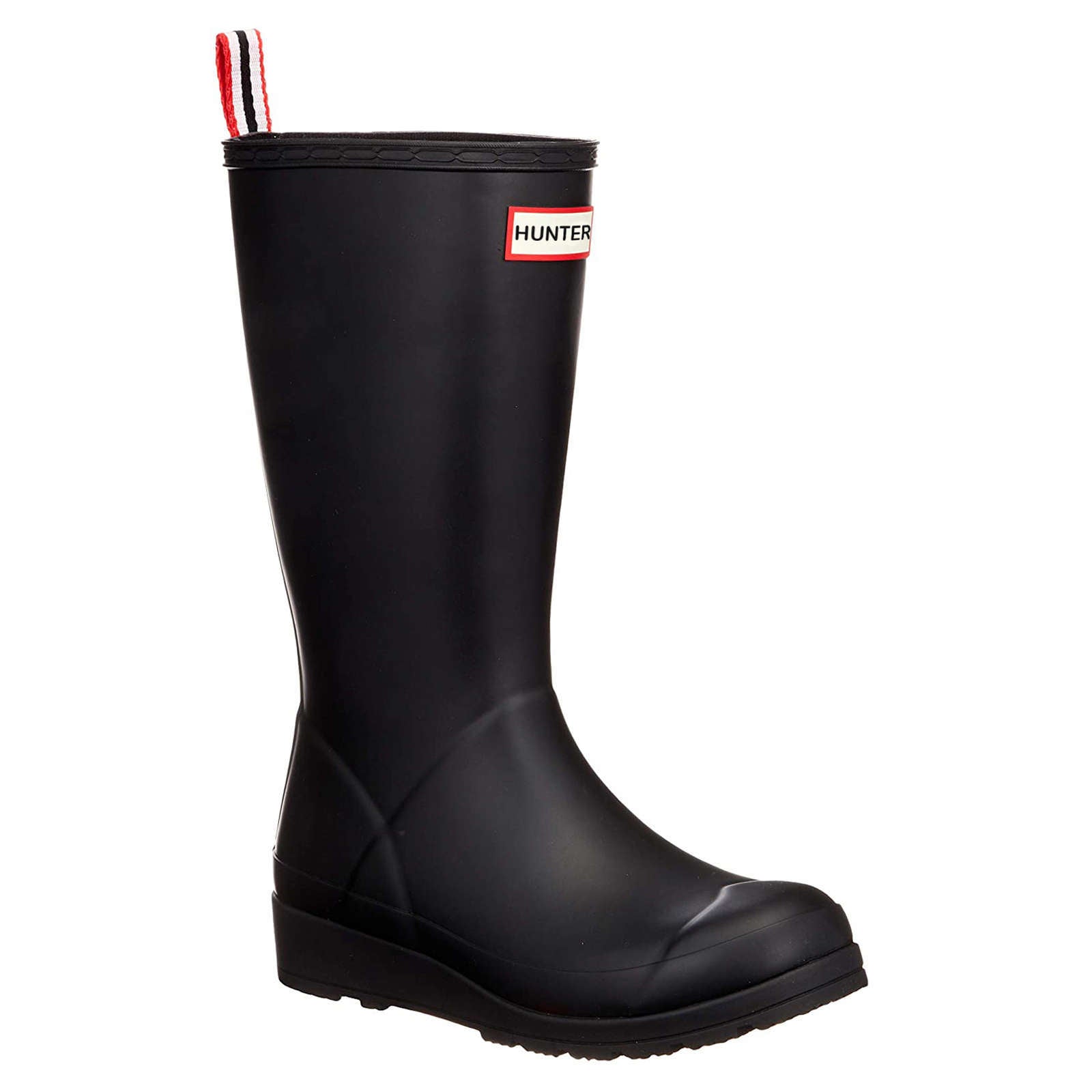 Hunter Play Shearling Insulated Rubber Women's Tall Wellington Boots#color_black