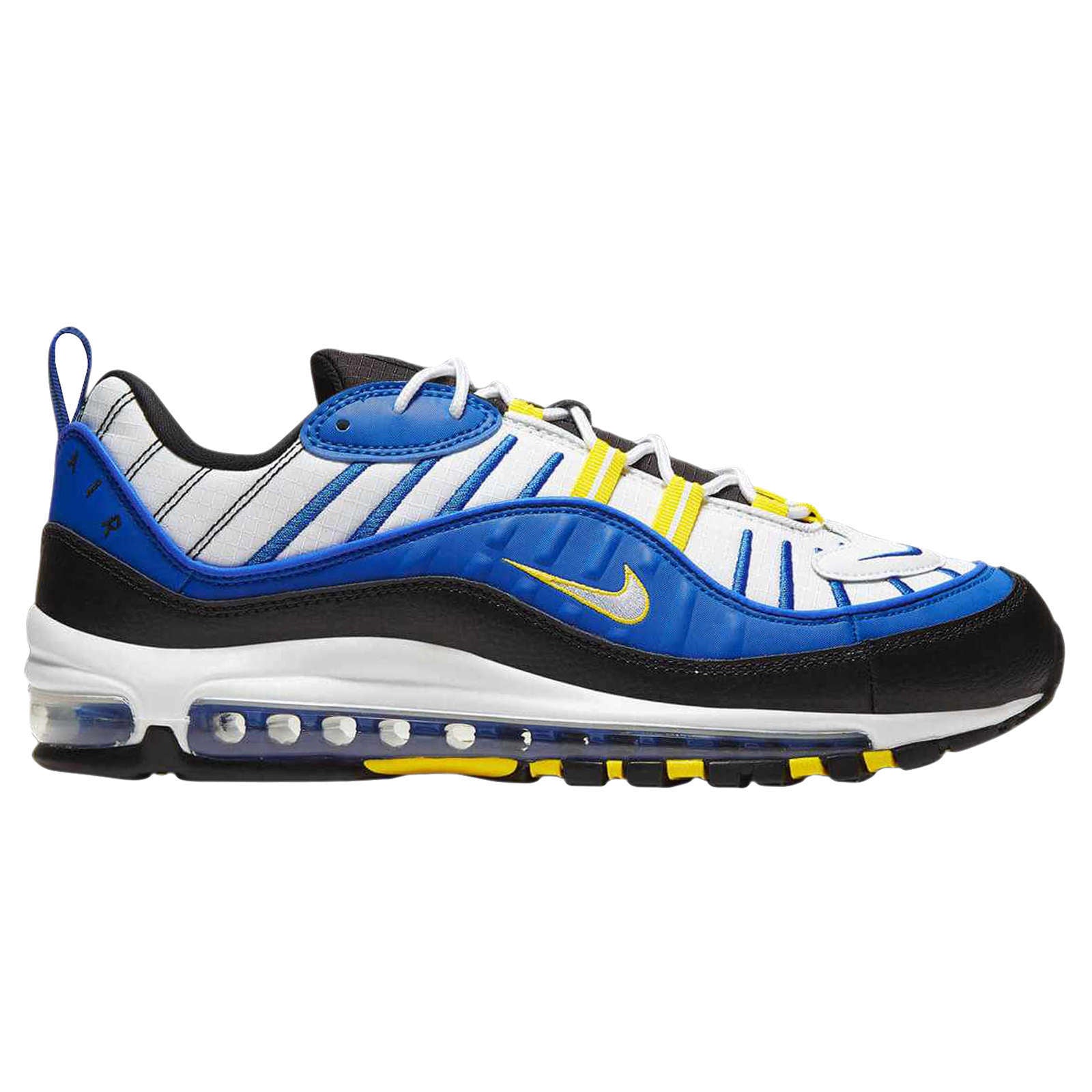 Nike Air Max 98 Synthetic Textile Men's Low-Top Trainers#color_racer blue white black