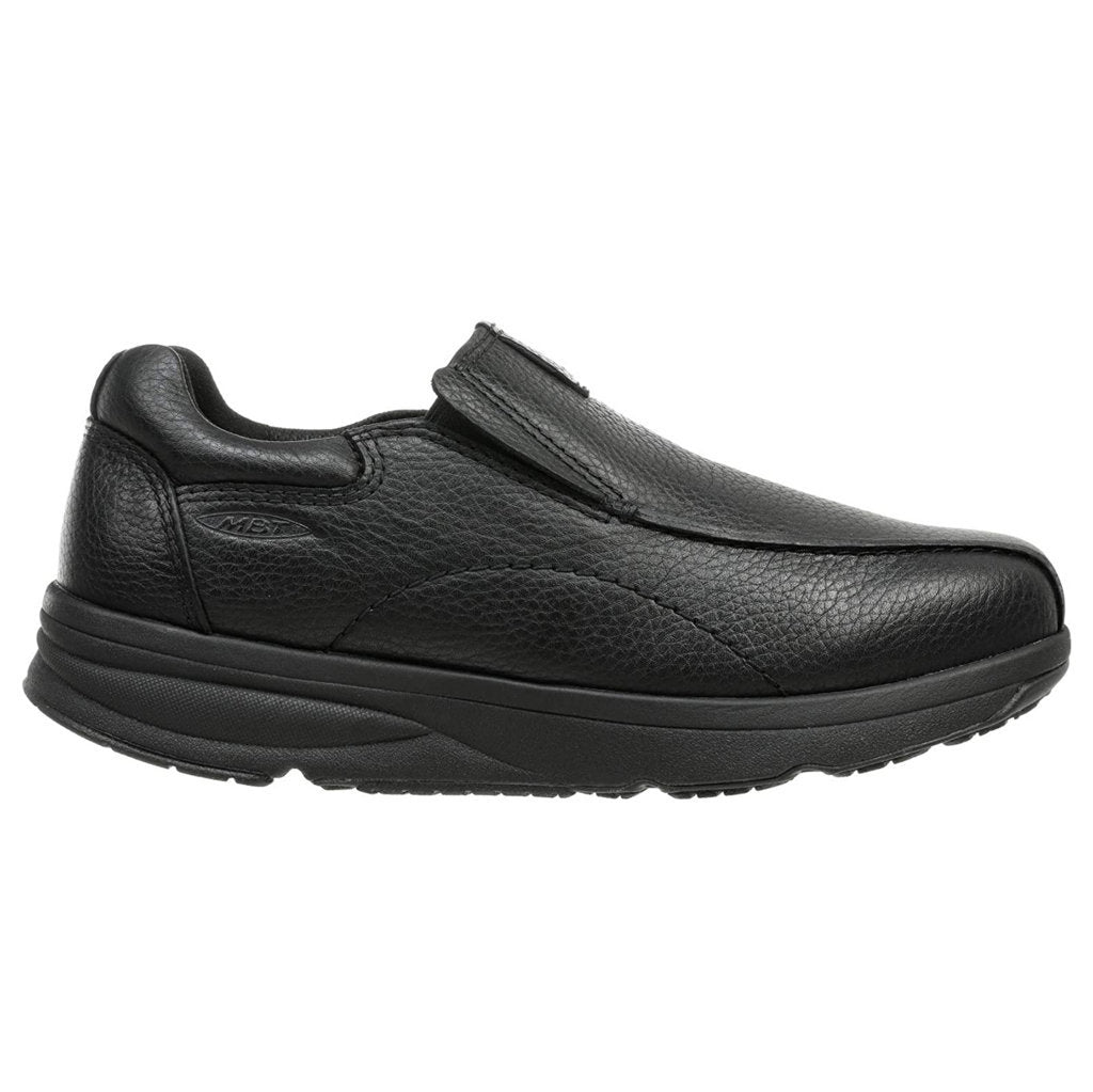 MBT Tabaka Leather Men's Slip-On Shoes#color_black