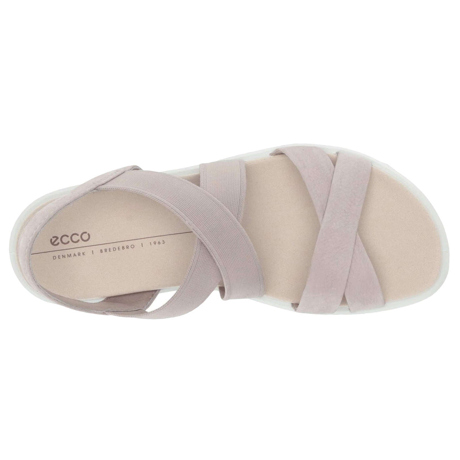 Ecco Flowt 273643 Nubuck Womens Sandals#color_grey rose