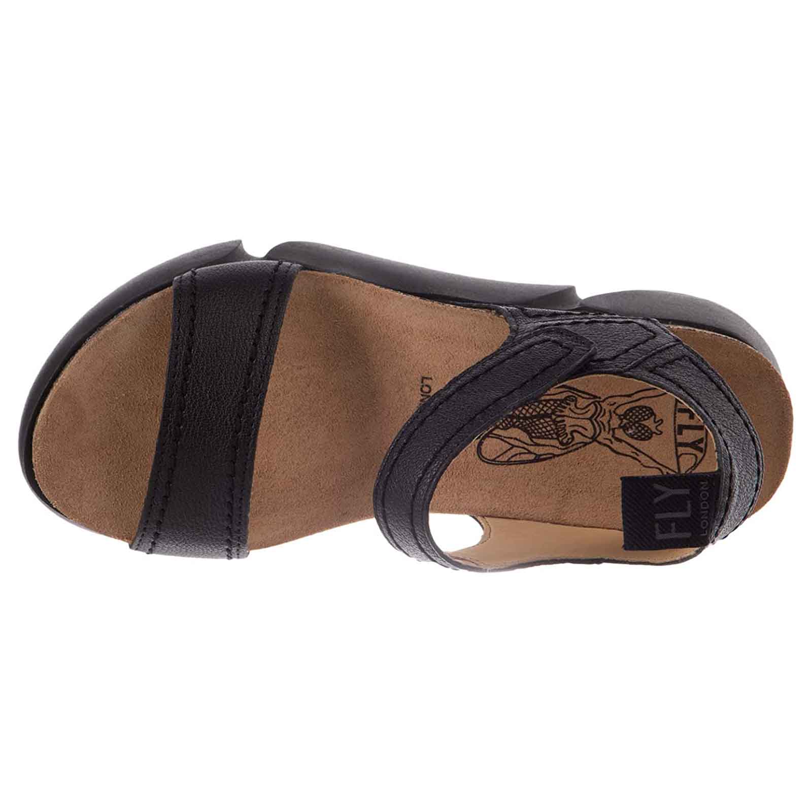Fly London SENA580FLY Leather Womens Sandals#color_black