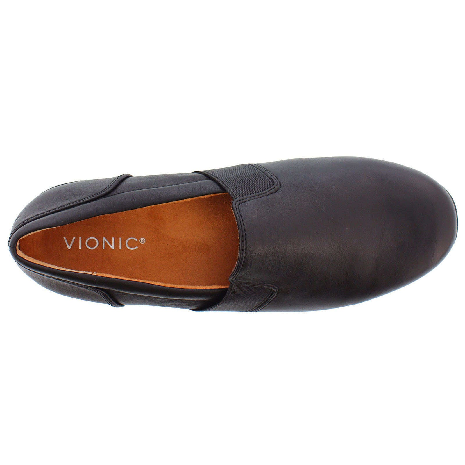 Vionic Magnolia Gianna Leather Womens Shoes#color_black