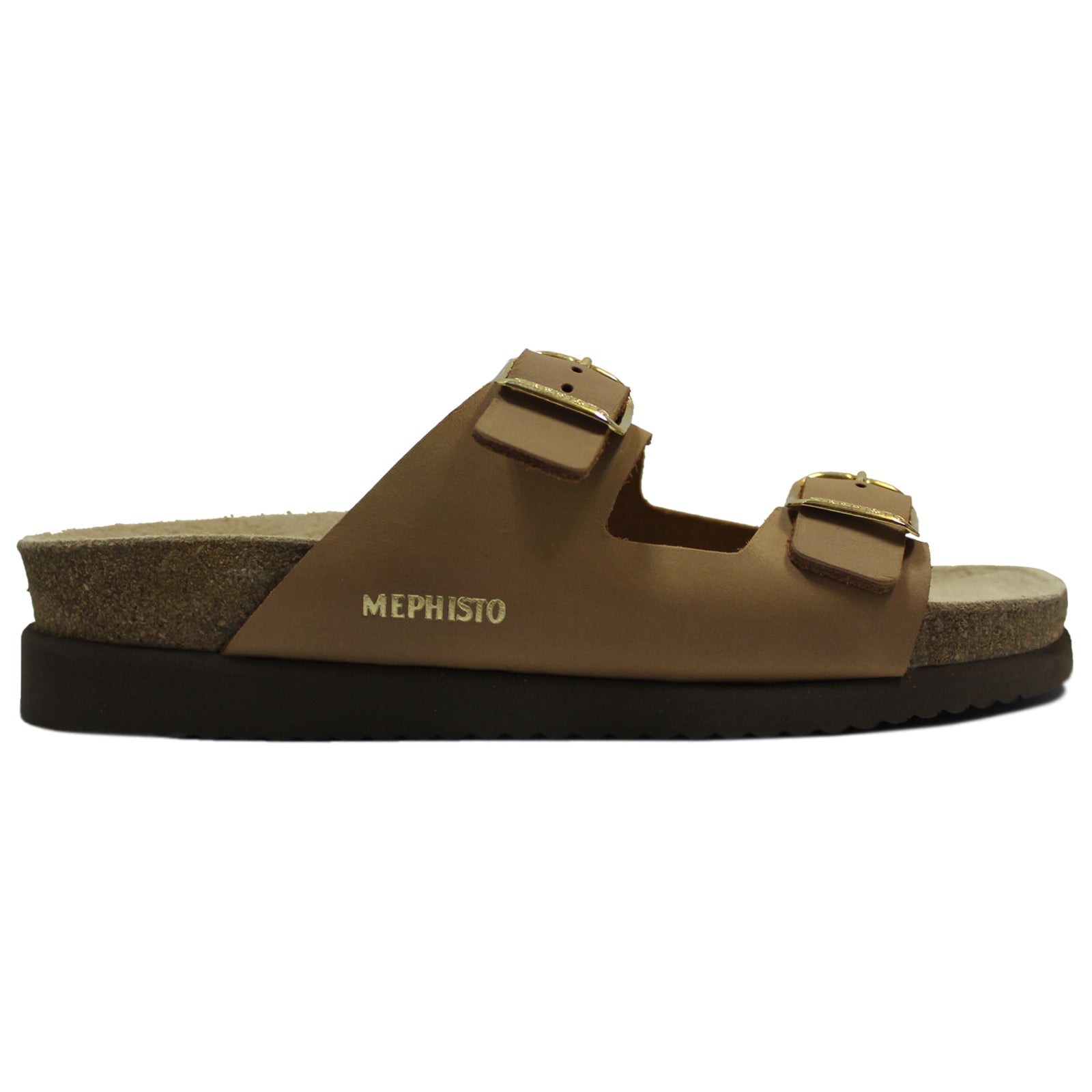 Mephisto Harmony H1200 Leather Womens Sandals#color_camel scratch