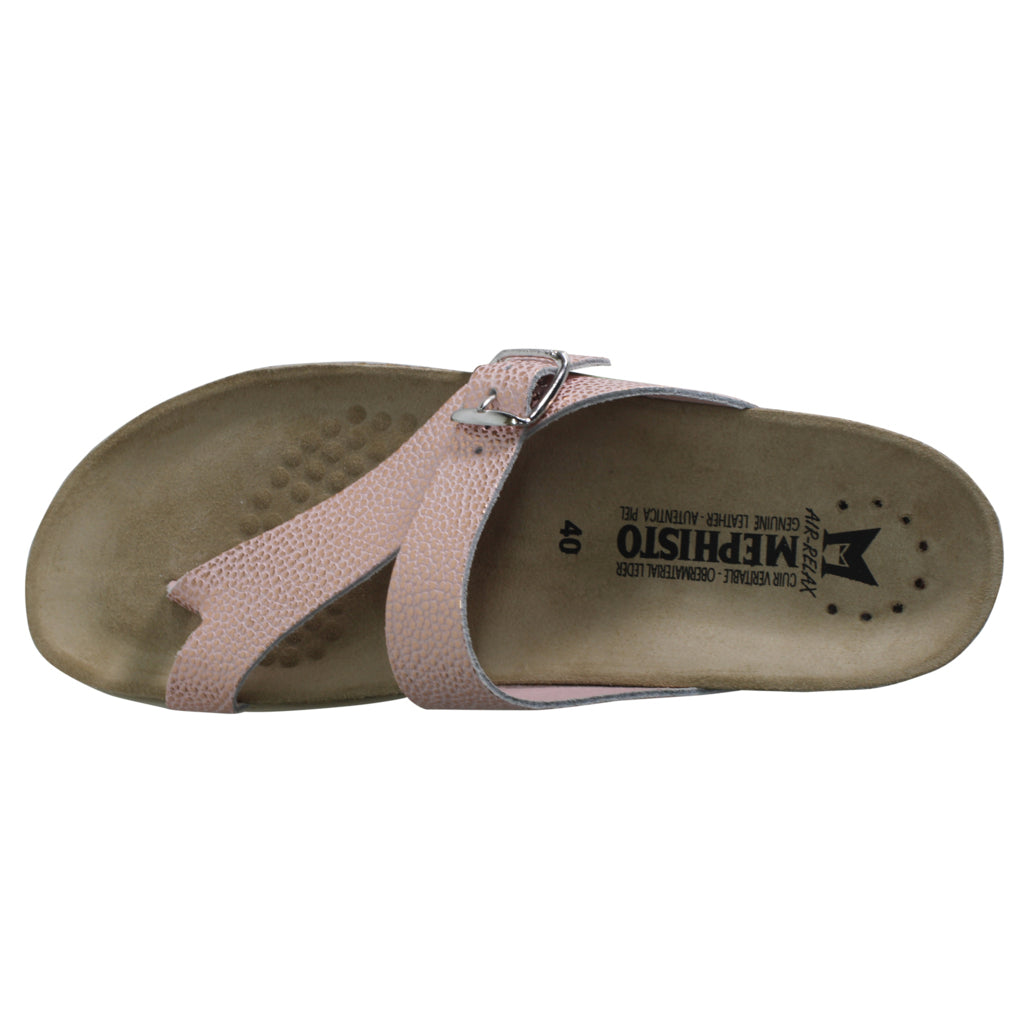 Mephisto Helen Leather Womens Sandals#color_nude