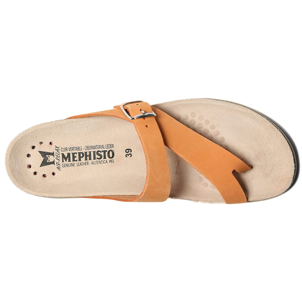 Mephisto Helen Leather Womens Sandals#color_orange