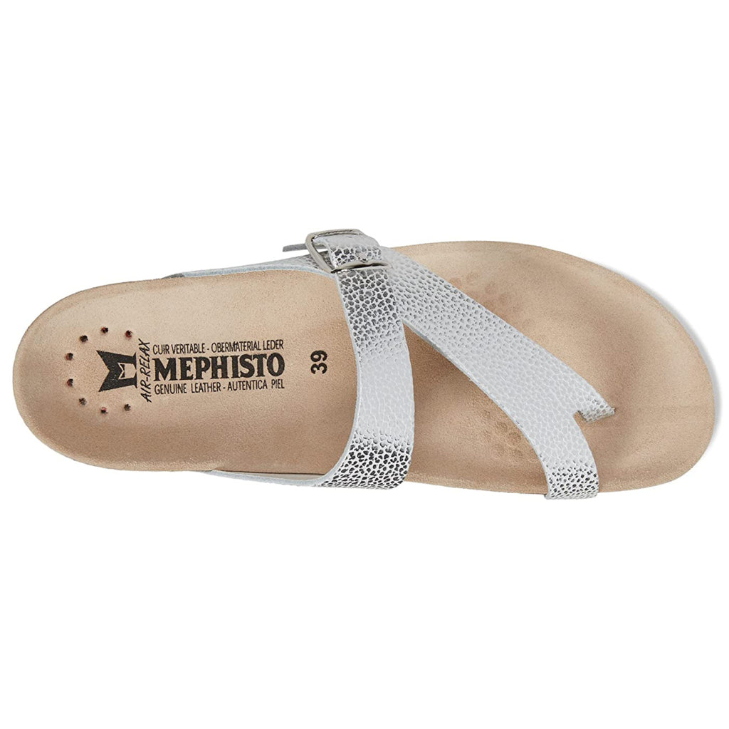Mephisto Helen Leather Womens Sandals#color_silver