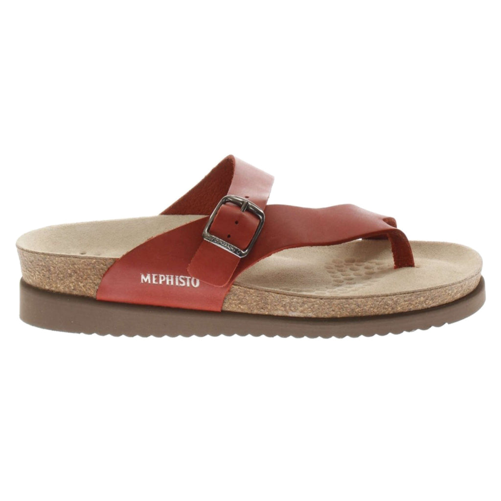 Mephisto Helen Leather Womens Sandals#color_red