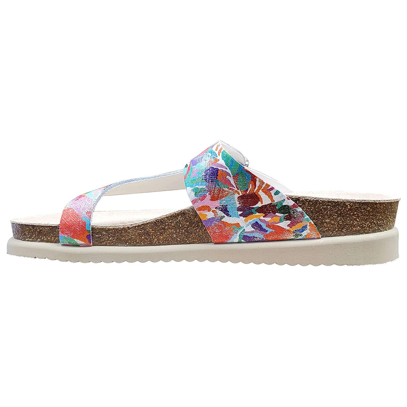 Mephisto Helen Printed Leather Womens Sandals#color_capri multicoloured