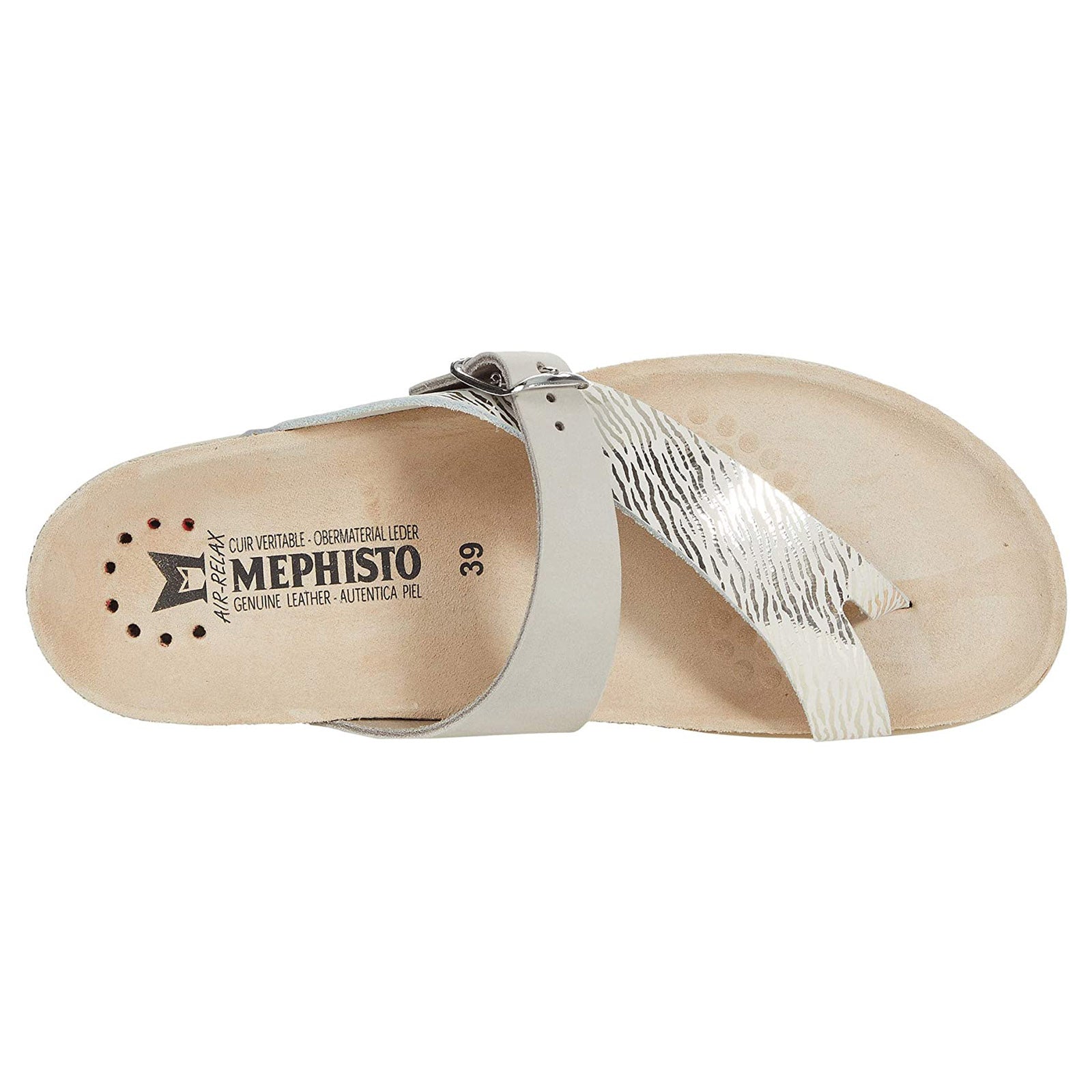 Mephisto Helen Mix Smooth Leather Womens Sandals#color_fog