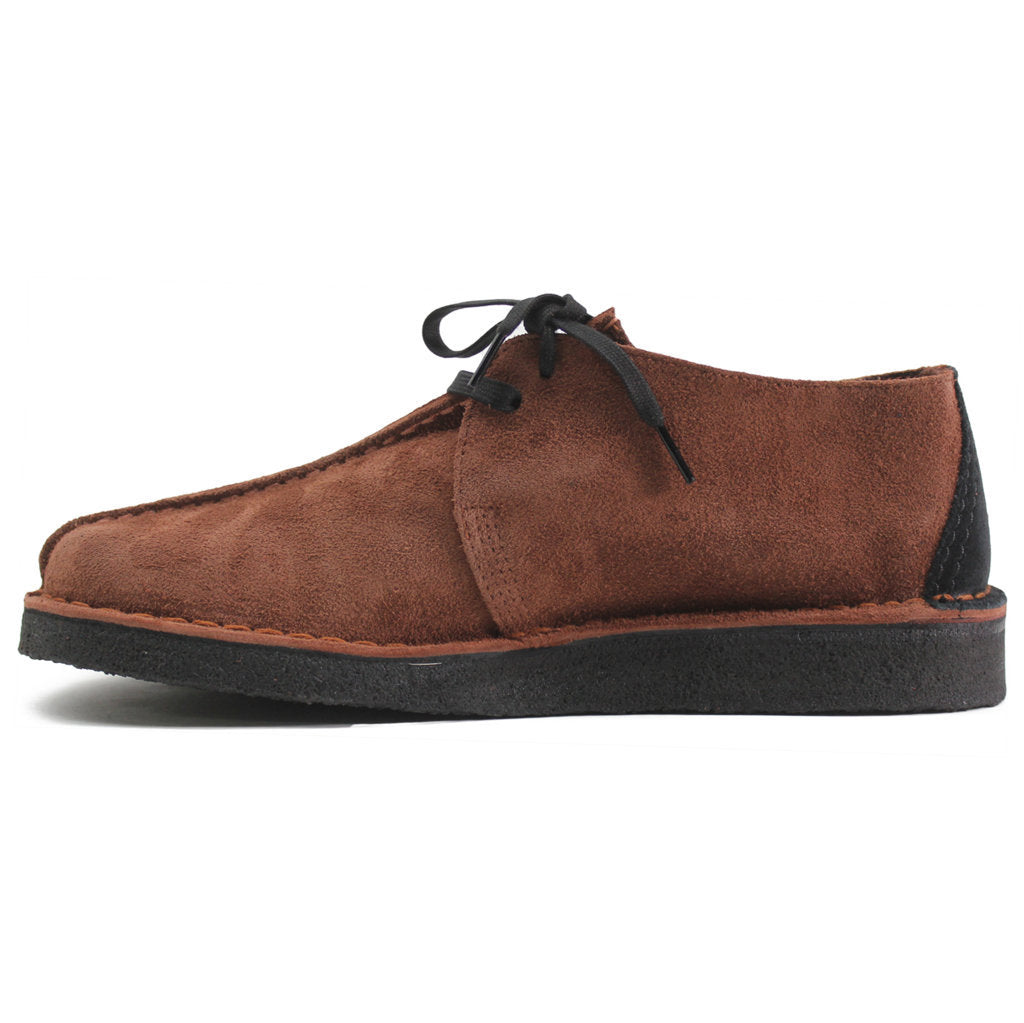 Clarks Originals Desert Trek Suede Leather Men's Shoes#color_mid brown