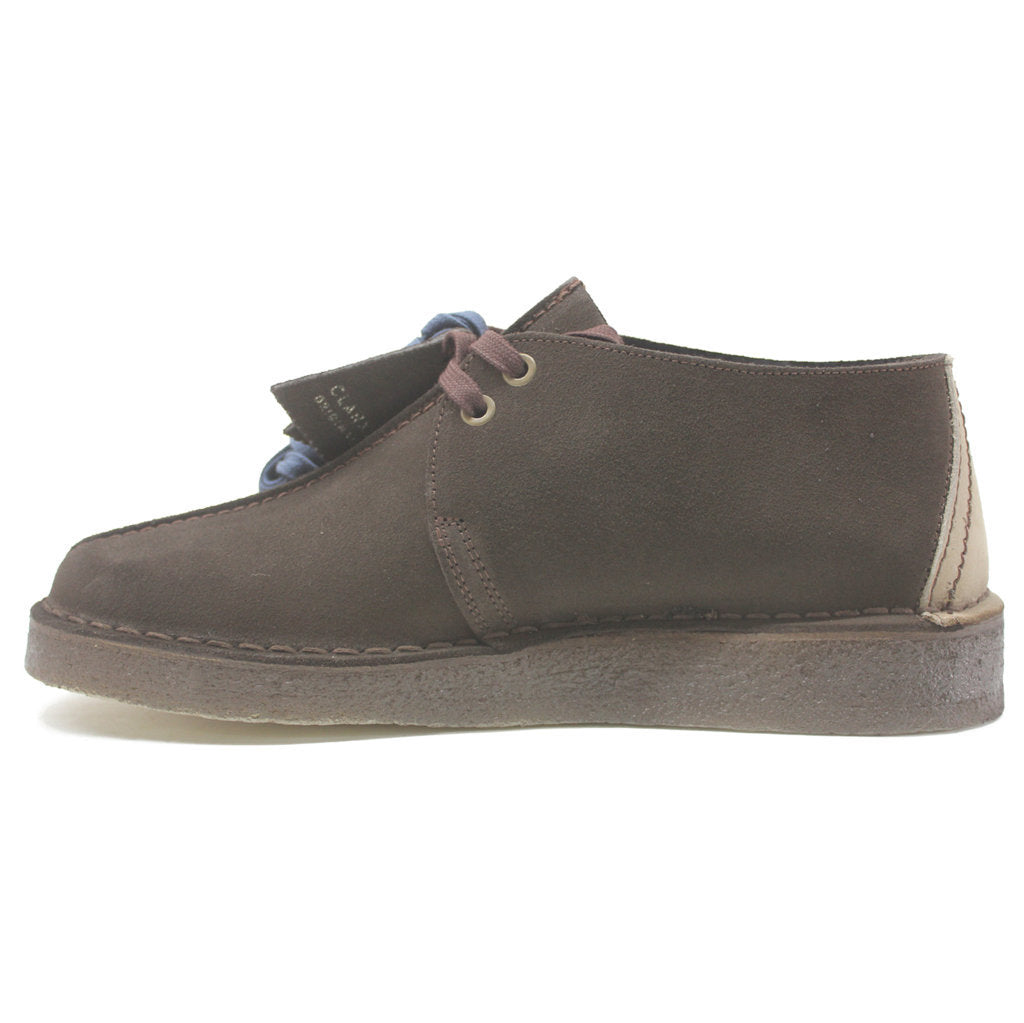 Clarks Originals Desert Trek Suede Leather Men's Shoes#color_dark brown