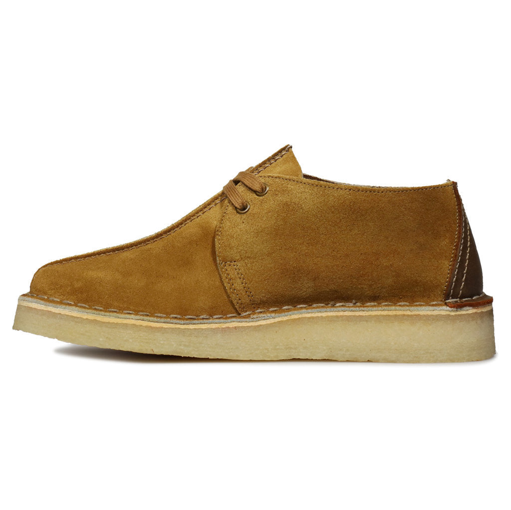 Clarks Originals Desert Trek Suede Leather Men's Shoes#color_oak