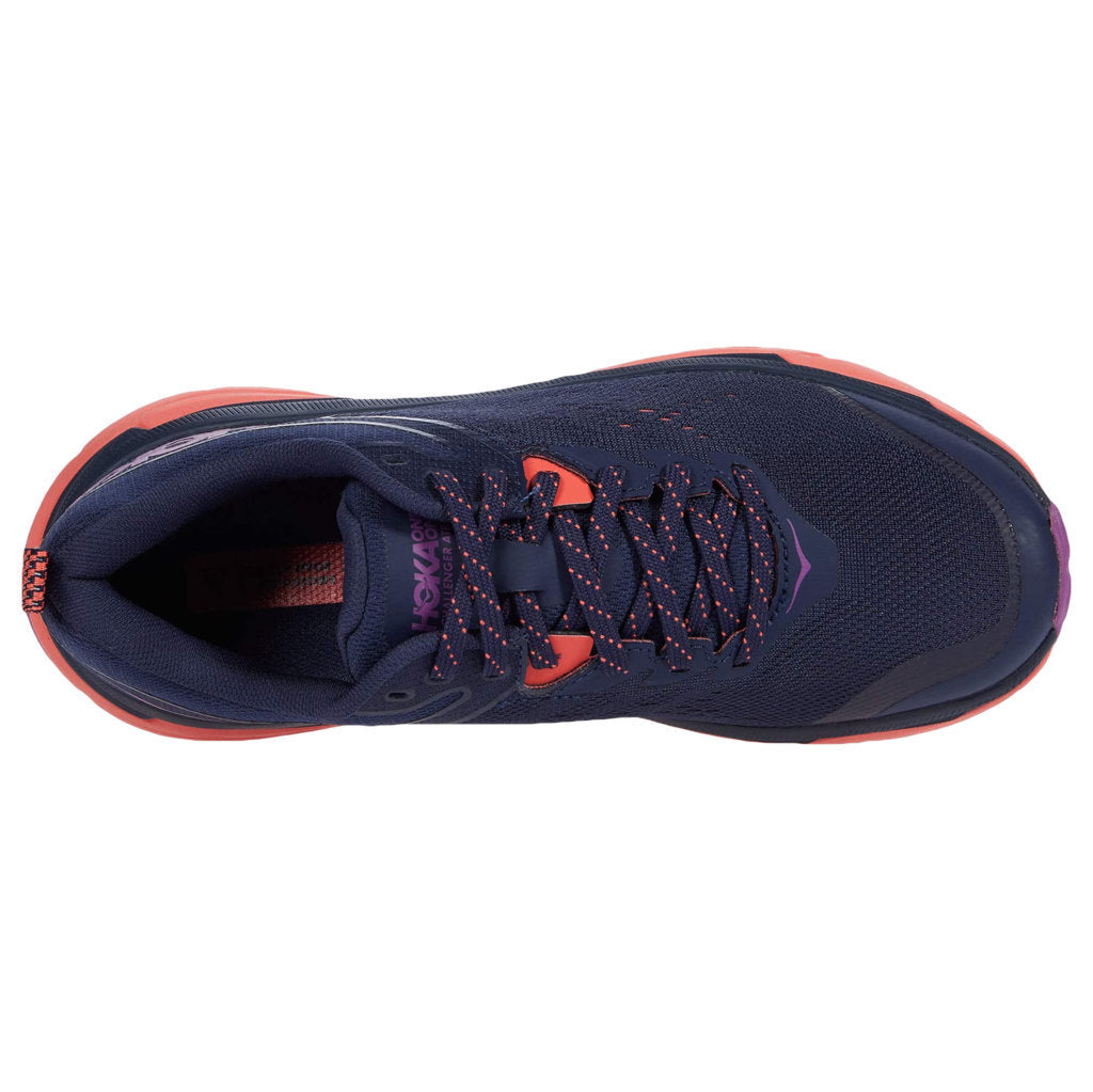 Hoka One One Challenger ATR 6 Synthetic Textile Women's Low-Top Trainers#color_black iris hot coral