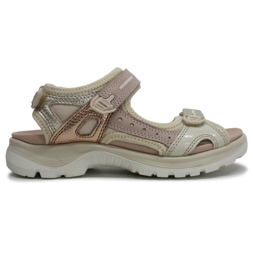 Ecco Offroad 822083 Leather Womens Sandals#color_multicolor limestone