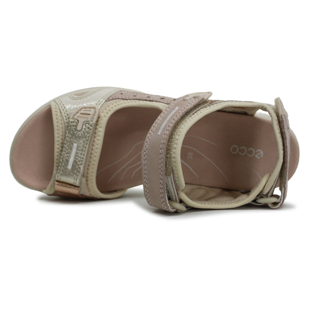 Ecco Offroad 822083 Leather Womens Sandals#color_multicolor limestone