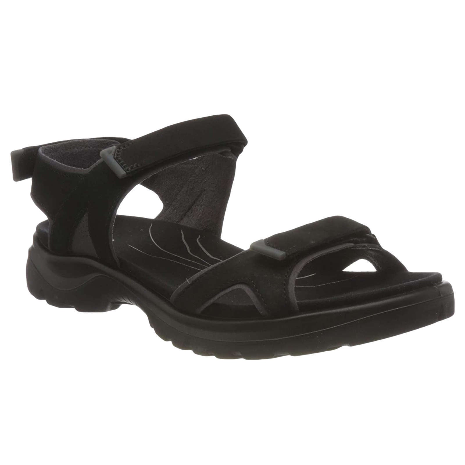 Ecco Offroad 822153 Nubuck Womens Sandals#color_black