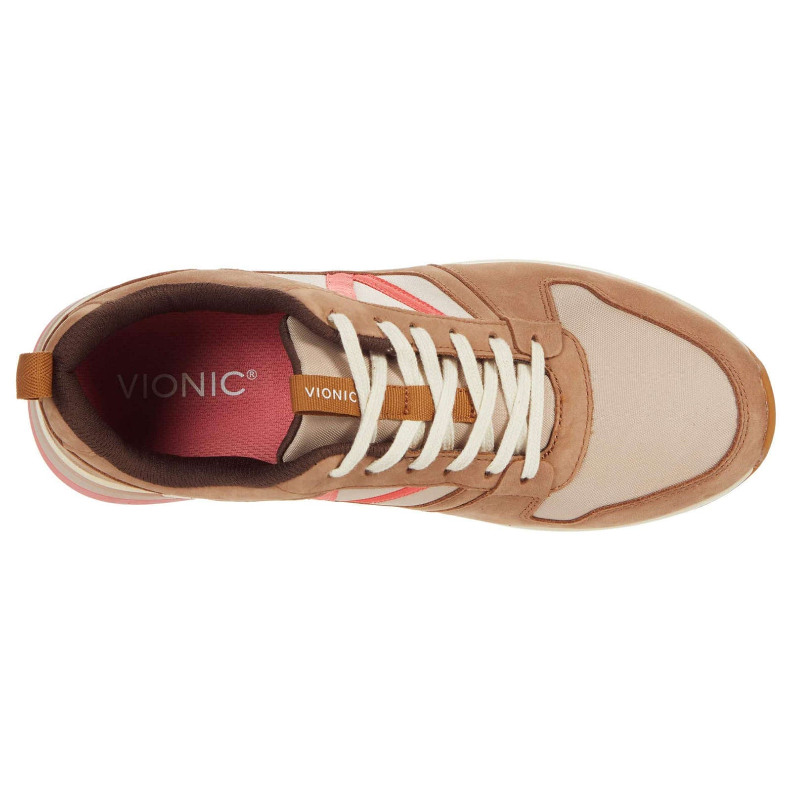 Vionic Curran Rechelle Nubuck Womens Trainers#color_toffee