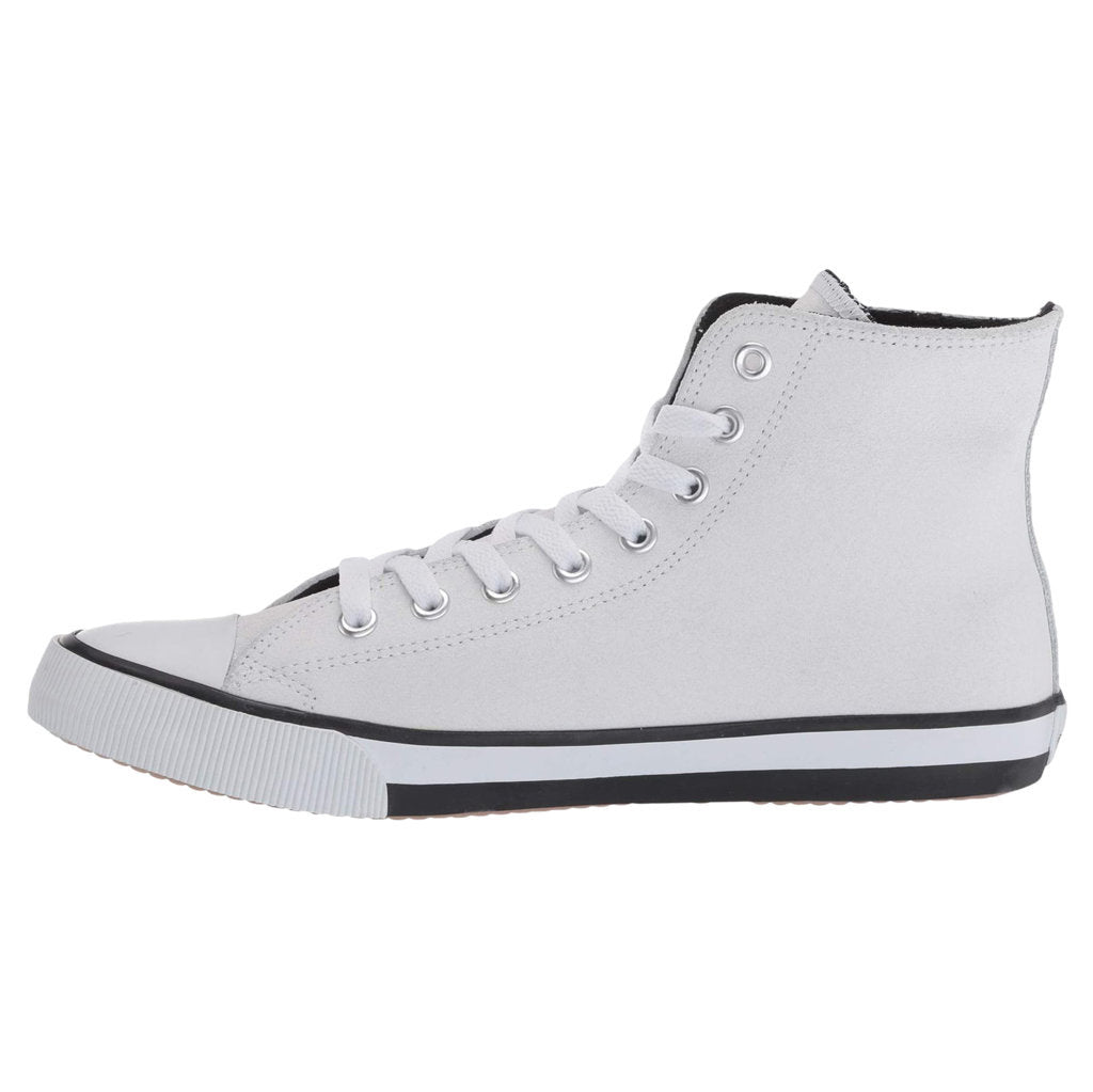 Harley Davidson Baxter Leather Men's Trainers#color_white