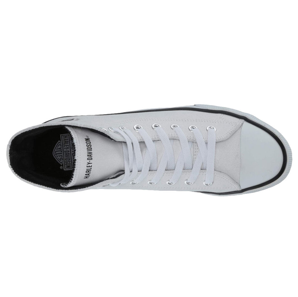 Harley Davidson Baxter Leather Men's Trainers#color_white