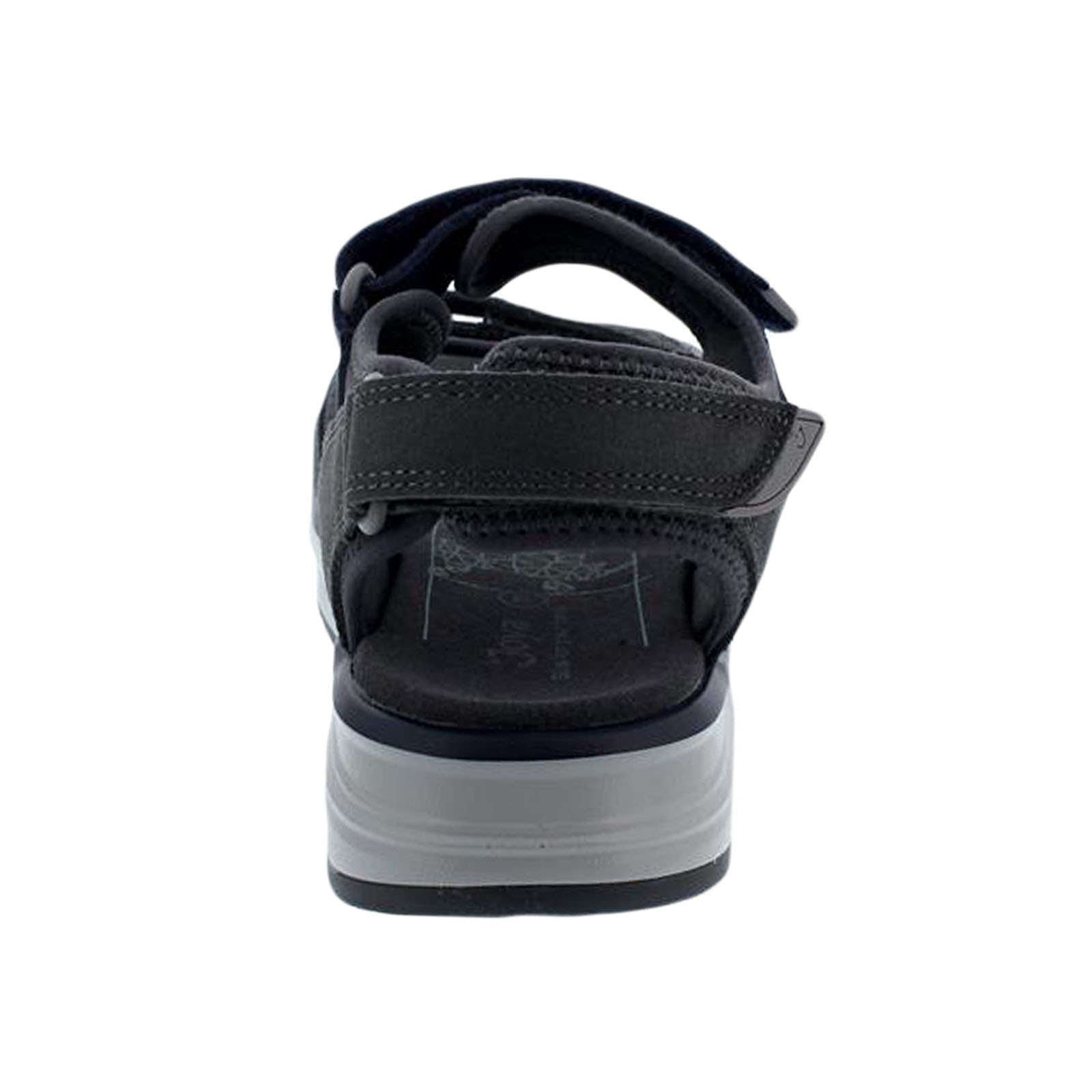 Joya Komodo Velour Leather & Textile Women's Wide Sandals#color_grey blue