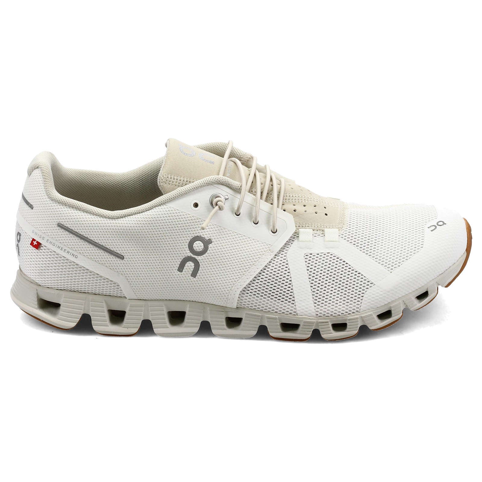 On Running Cloud Mesh Men's Low-Top Trainers#color_white sand