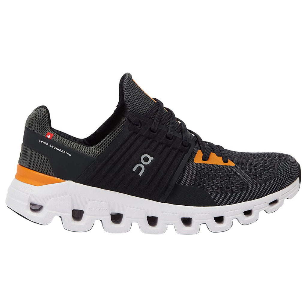 On Running Cloudswift Textile Synthetic Mens Trainers#color_rock turmeric