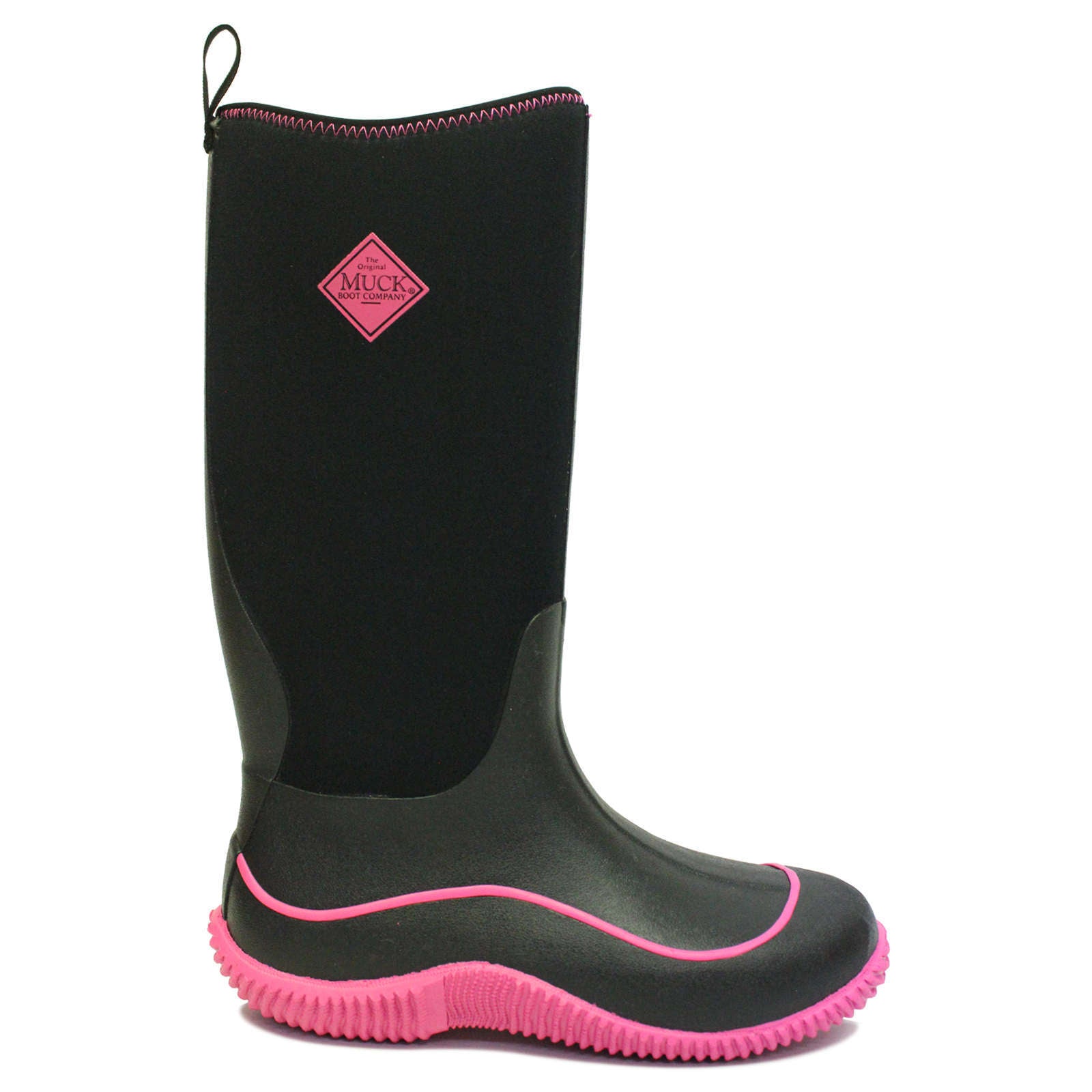 Muck Boot Hale Waterproof Women's Tall Wellington Boots#color_black hot pink
