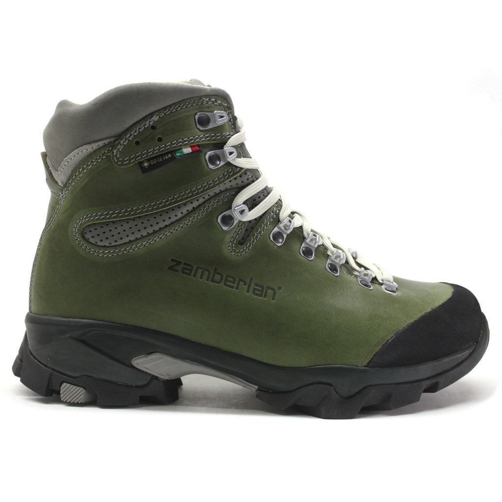Zamberlan 1996 Vioz Lux GTX RR Leather Women's Waterproof Trekking Boots#color_waxed green