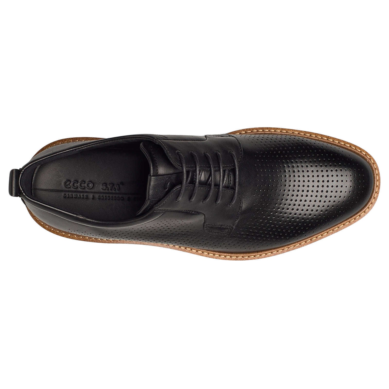 Ecco ST 1 Hybrid 836804 Leather Mens Shoes#color_black