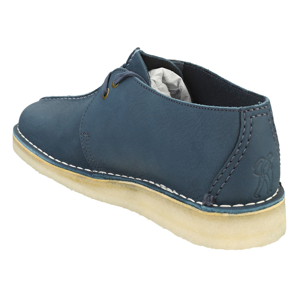 Clarks Originals Desert Trek Nubuck Leather Men's Shoes#color_blue