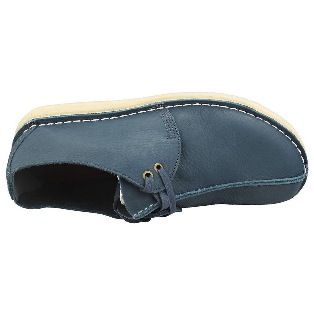 Clarks Originals Desert Trek Nubuck Leather Men's Shoes#color_blue