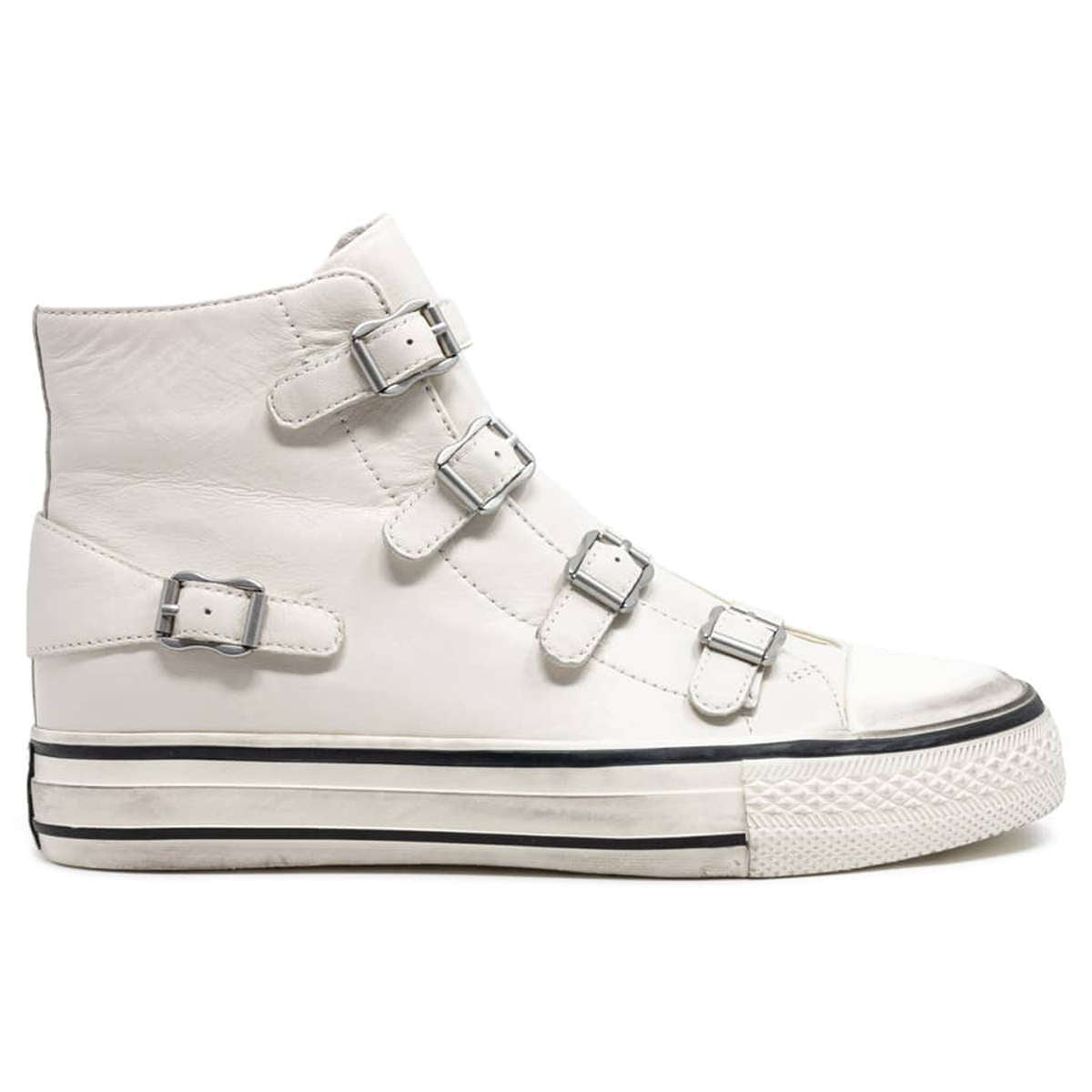 Ash Virgin 132212 Leather Women's High-Top Trainers#color_gardenia