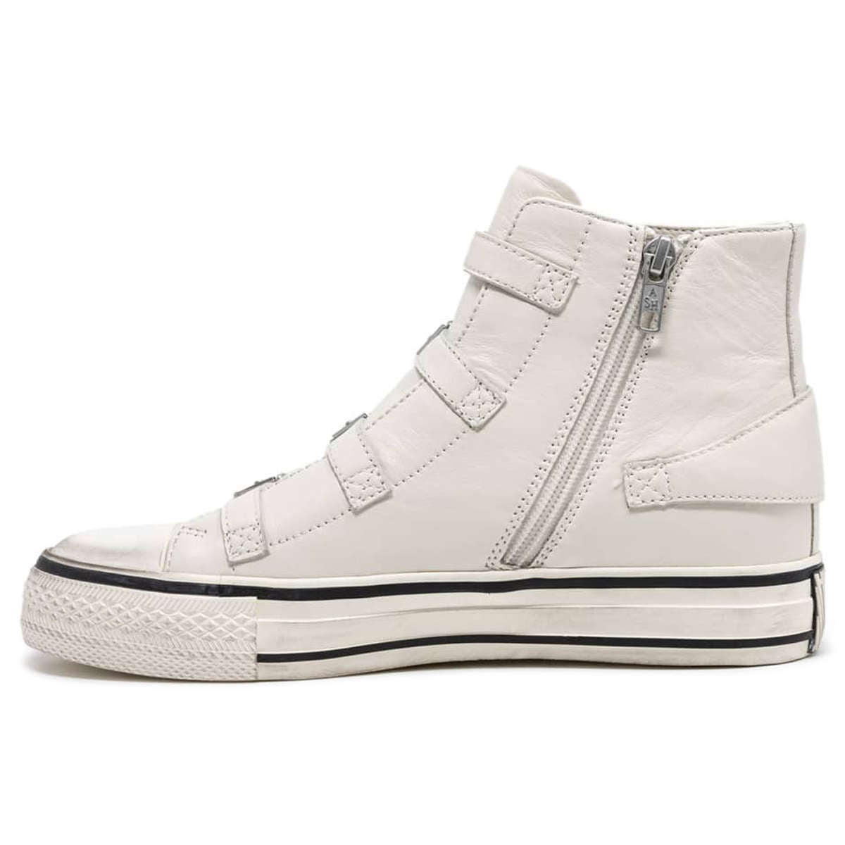 Ash Virgin 132212 Leather Women's High-Top Trainers#color_gardenia