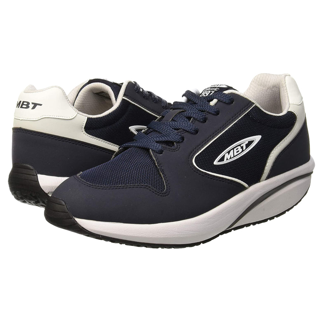 MBT 1997 Classic Synthetic Leather Textile Men's Low-Top Trainers#color_dark navy