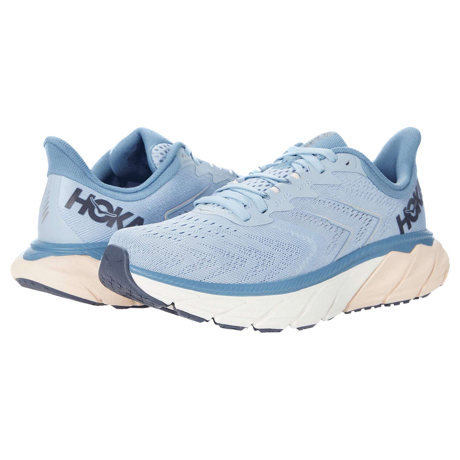 Hoka One One Arahi 5 Synthetic Textile Women's Low-Top Road Running Trainers#color_blue fog provincial blue