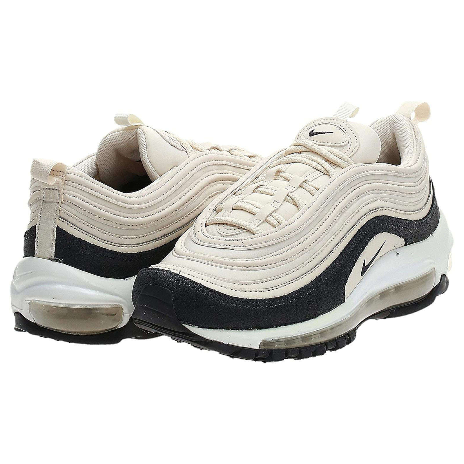 Nike Air Max 97 PRM Textile Leather Synthetic Women's Low-Top Trainers#color_light cream oil grey