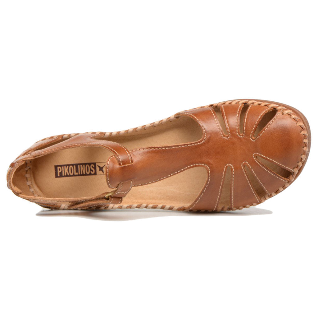 Pikolinos Cadaques Leather Womens Sandals#color_brandy
