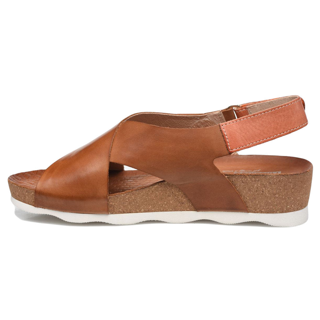 Pikolinos Mahon Leather Womens Sandals#color_brandy