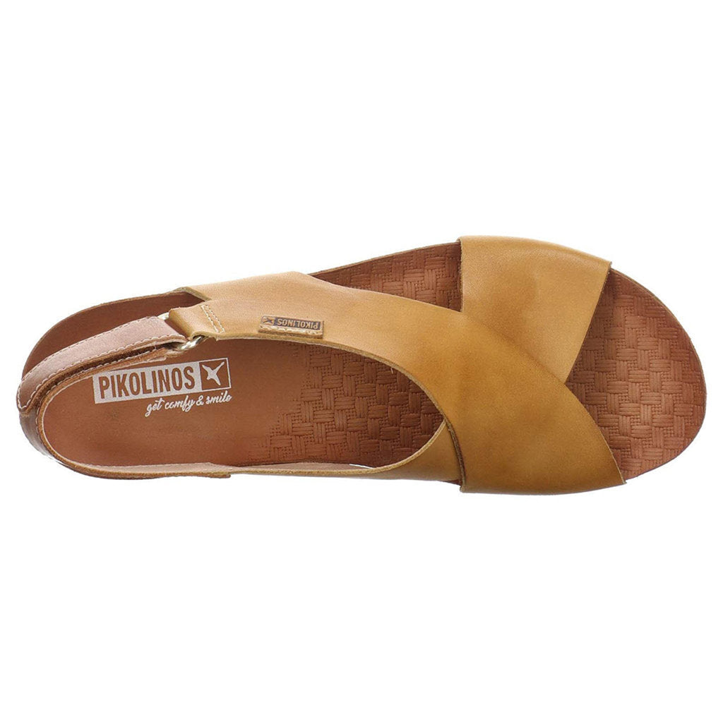Pikolinos Mahon Leather Womens Sandals#color_honey